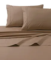 Tribeca Living 300 Thread Count Cotton Percale Extra Deep Pocket Full Sheet Set