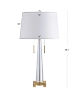 Jonathan Y Zoe 2-Light Crystal Led Table Lamp