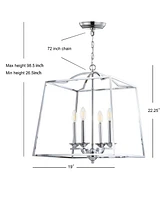 Jonathan Y Gloria 4-Light Metal Led Pendant