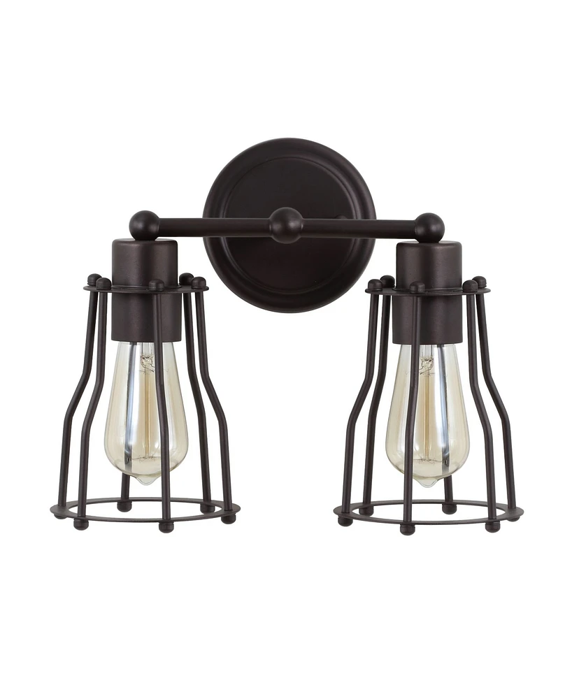 Jonathan Y Evelyn 2-Light Metal Vanity Light