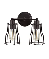 Jonathan Y Evelyn 2-Light Metal Vanity Light