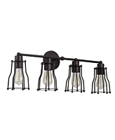 Jonathan Y Evelyn 4-Light Metal Vanity Light