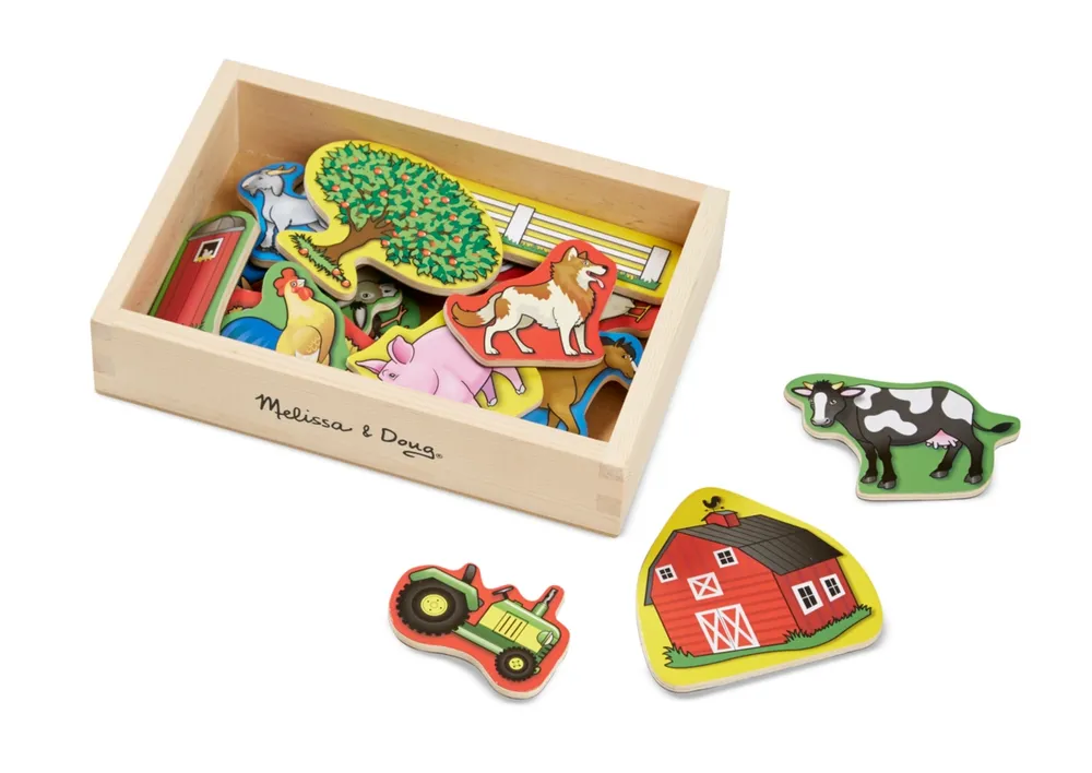 Wooden Farm Magnets