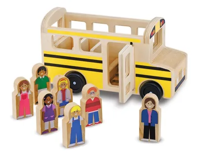School Bus Wooden Play Set