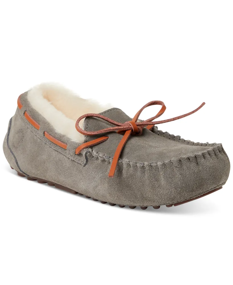 Fireside By Dearfoams Women's Victoria Genuine Shearling Moccasin Slipper