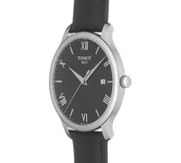 Tissot Men's Swiss Tradition Black Leather Strap Watch 42mm