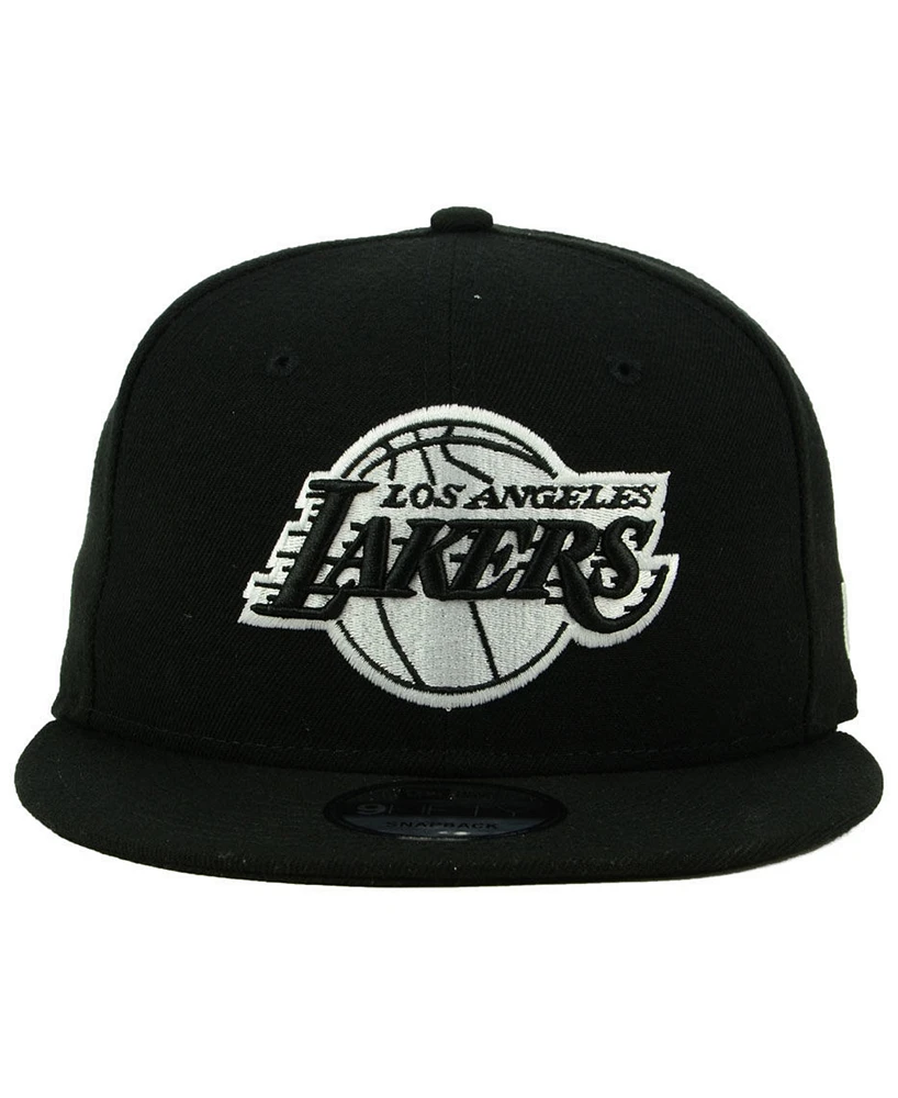 New Era Los Angeles Lakers Black White 9FIFTY Snapback Cap