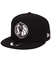 New Era Dallas Mavericks Black White 9FIFTY Snapback Cap