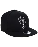 New Era Milwaukee Bucks Black White 9FIFTY Snapback Cap