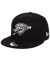 New Era Oklahoma City Thunder Black White 9FIFTY Snapback Cap