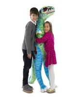 Melissa & Doug Jumbo TRex Dinosaur Lifelike Stuffed Animal (over 4 feet tall) - Dinosaur Toy