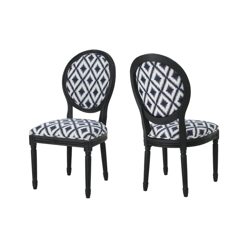 Hiro Chevron Dining Chairs (Set of 2)