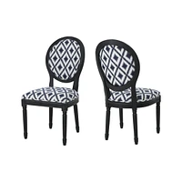 Hiro Chevron Dining Chairs (Set of 2)