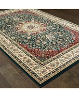 Closeout! Oriental Weavers Kashan 119U Navy/Ivory 3'10" x 5'5" Area Rug