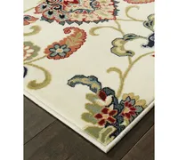 Closeout! Oriental Weavers Kashan 9946W Ivory/Multi 3'10" x 5'5" Area Rug