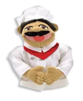 Melissa & Doug Chef Puppet With Detachable Wooden Rod for Animated Gestures