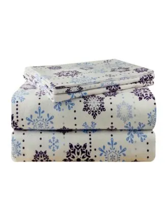 Pointehaven Snow Drop Luxury Weight Flannel Sheet Sets
