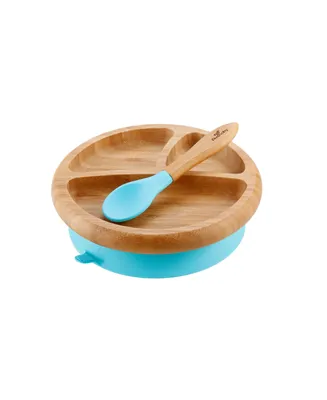 Avanchy Baby Boys and Girls Bamboo Plate Spoon Set