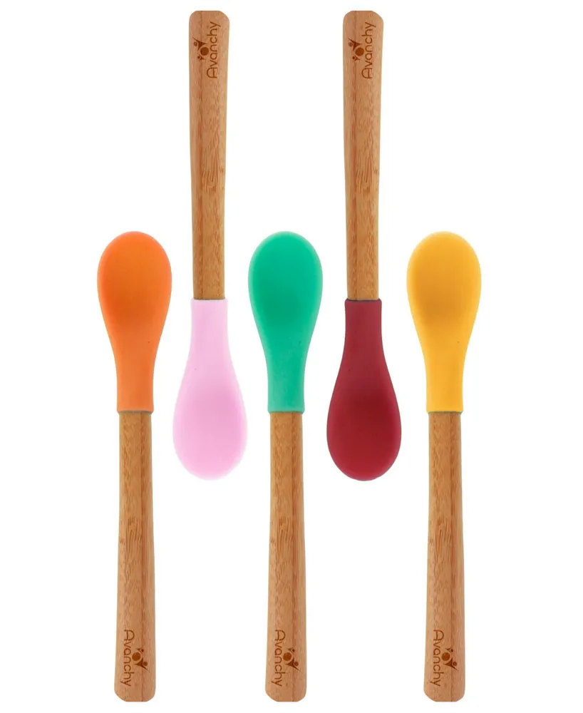 Avanchy: Bamboo Baby Spoons - 5 Pack