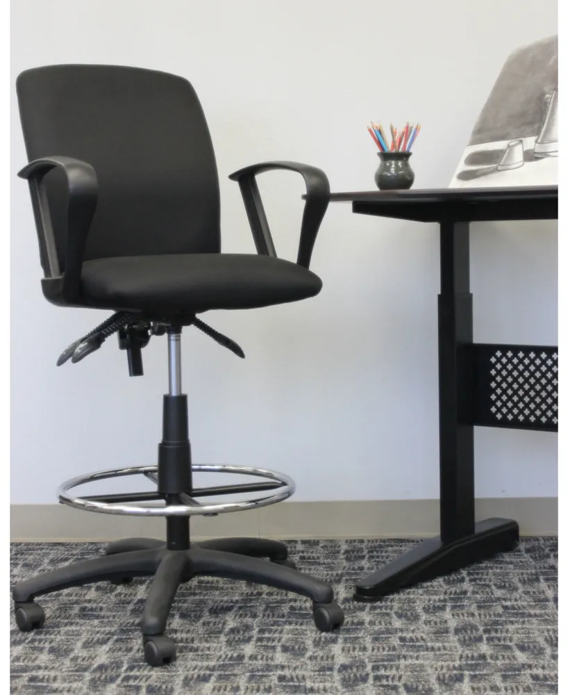 Boss Office Products Multi-Function Drafting Stool W/ Loop Arms