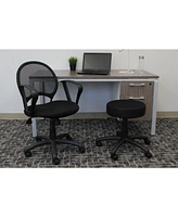 Boss Office Products Mesh Chair With Loop Arms