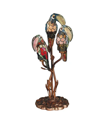 Dale Tiffany Three Parrots Table Lamp