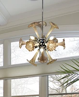 Dale Tiffany Yuri 22"W 6-Light Art Glass Chandelier