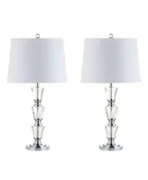 Jonathan Y Layla Crystal Led Table Lamp, Set of 2