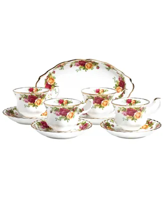 Royal Albert Old Country Roses 9 Piece Hostess Set