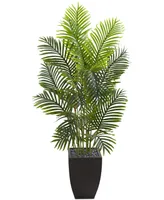 Nearly Natural 5.5' Paradise Palm Artificial Tree in Square Planter