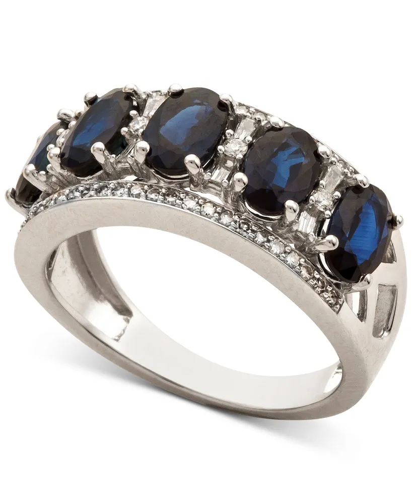 Sapphire (2-7/8 ct. t.w.) & Diamond (1/3 Ring 14k Gold (Also Emerald, Tanzanite and Ruby)