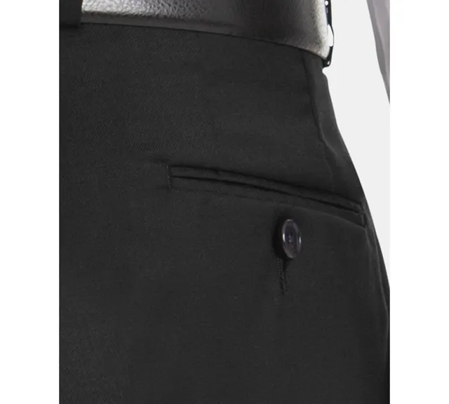 Lauren Ralph Lauren Men's Classic-Fit UltraFlex Stretch Black Pleated Suit  Pants - Macy's