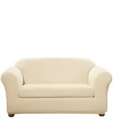 Sure Fit Stretch Pinstripe Two Piece Loveseat Slipcover