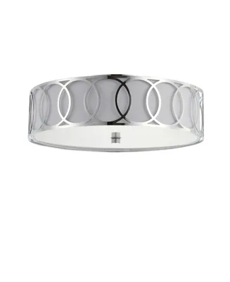 Jonathan Y Aubrey 3-Light Metal Led Flush Mount