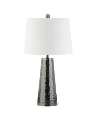 Jonathan Y Wells Hammered Metal Led Table Lamp