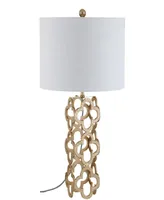 Jonathan Y Oliver Quatrefoil Led Table Lamp - Gold