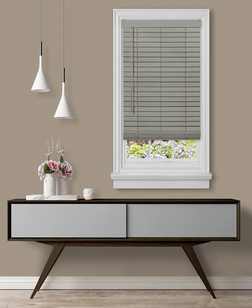 Achim Gii Madera FalsaCordless Faux-Wood 2" Plantation Blind