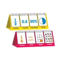 Junior Learning Educational Flip Card Set Fractions