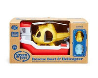 Green Toys Rescue Boat Helicopter