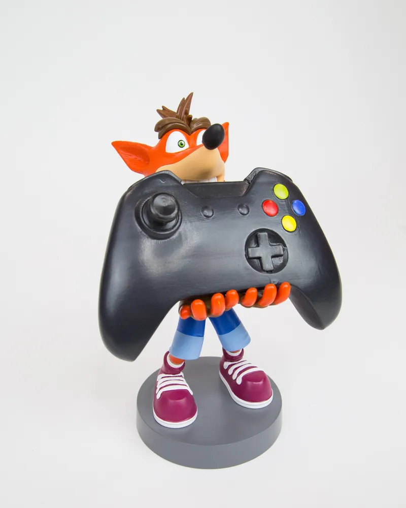 Exquisite Gaming Cable Guy Controller and Phone Holder Classic Crash Bandicoot 8"