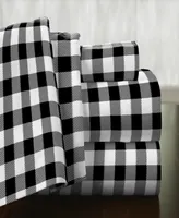 Pointehaven Buffalo Plaid Superior Weight Cotton Flannel Sheet Set