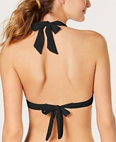 Michael Kors Logo-Ring Halter Bikini Top, Created for Macy's