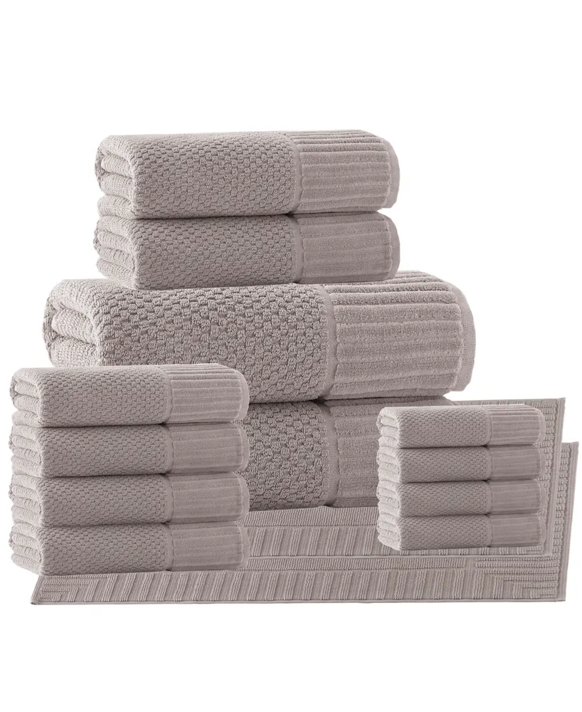 Enchante Home Vague 2-Pc. Bath Sheets Turkish Cotton Towel Set