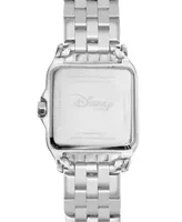 Disney Mickey Mouse Women's Silver Square Steel Watch