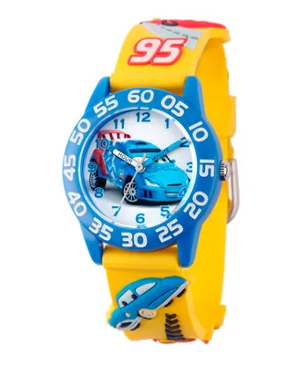 Disney Cars Boys' 3D Plastic Time Teacher Watch