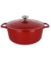 Chasseur French Enameled Cast Iron 3.25 Qt. Round Dutch Oven