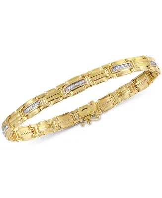 Men's Diamond (3/8 ct. t.w.) Bracelet in 10k Gold