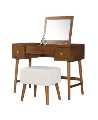 Viola Vanity Set with Bench and Mirror