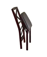 Triena X-Back Folding Chair Set of 2