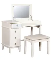 Eva Vanity Set with Bench and Mirror